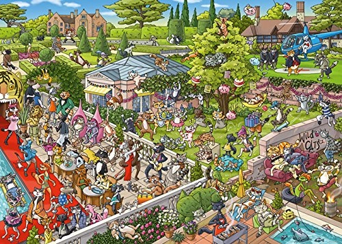 Heye Puzzle  1000 elementów. Kocia impreza