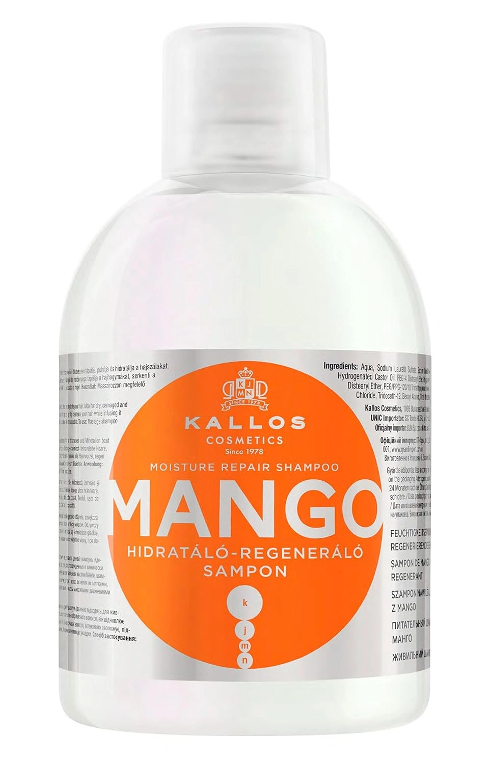 Kallos Mango Moisture Repair Shampoo 1000
