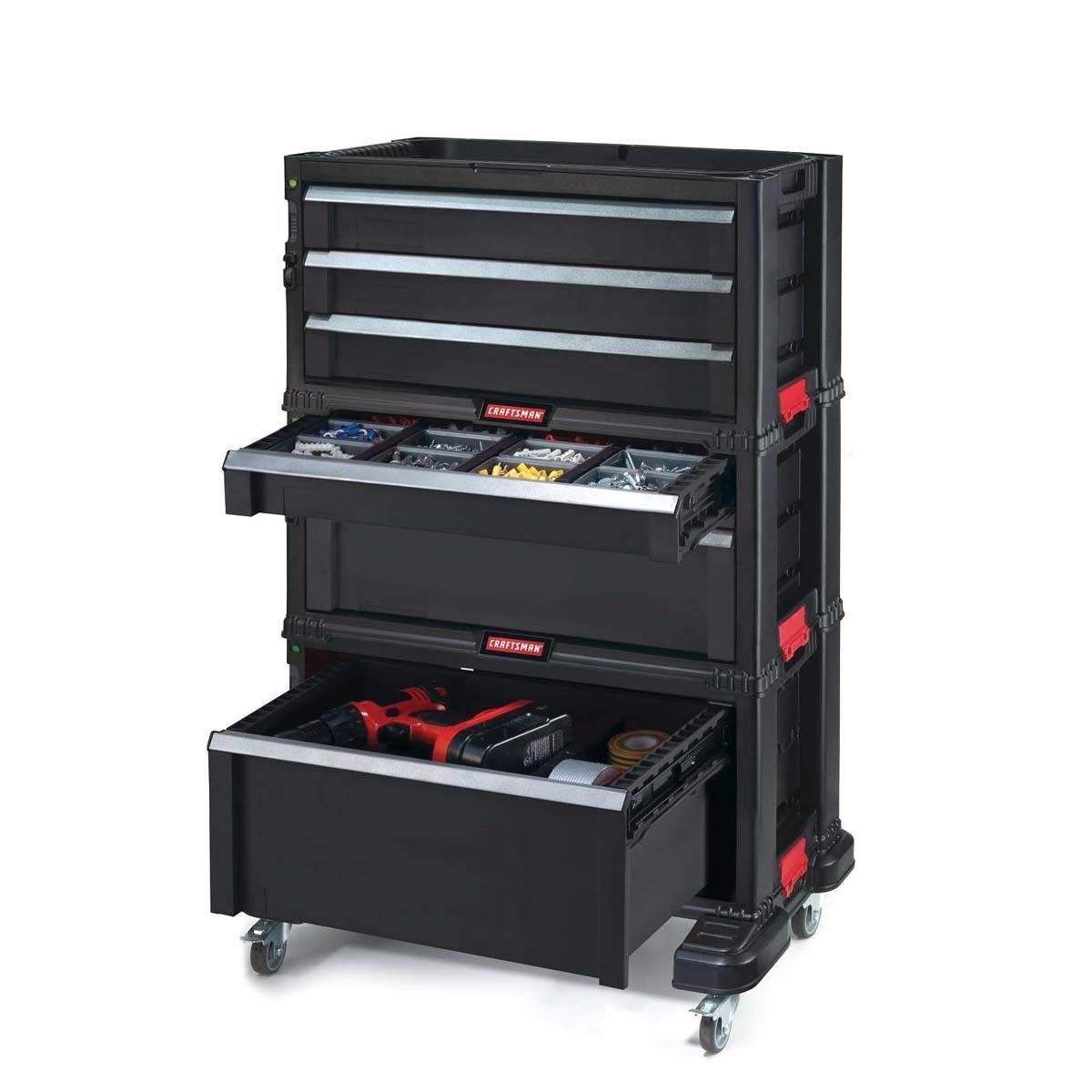 Tool box with 6 reflux on