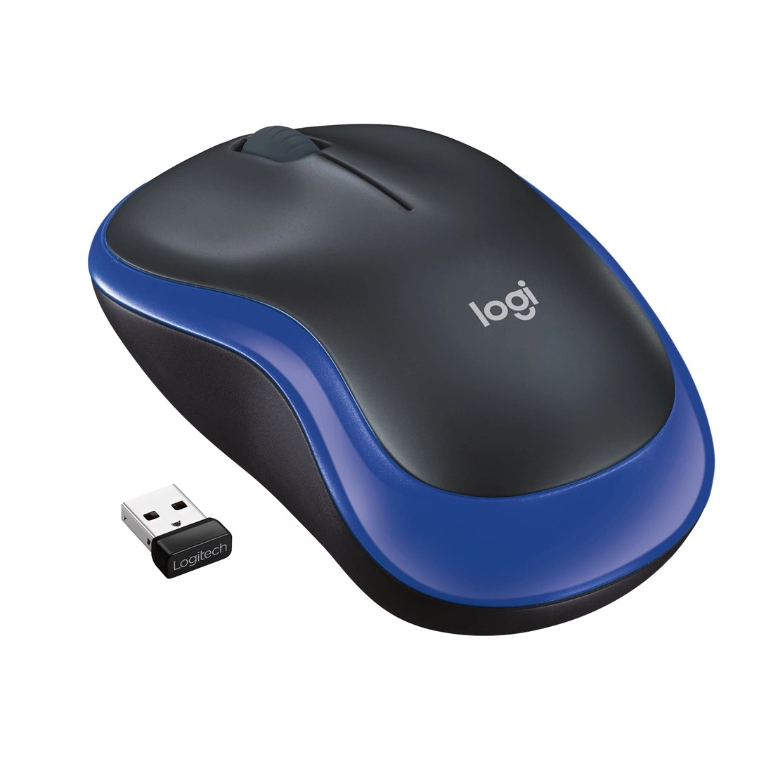 Logitech Wireless Mouse M185 schwarz blau