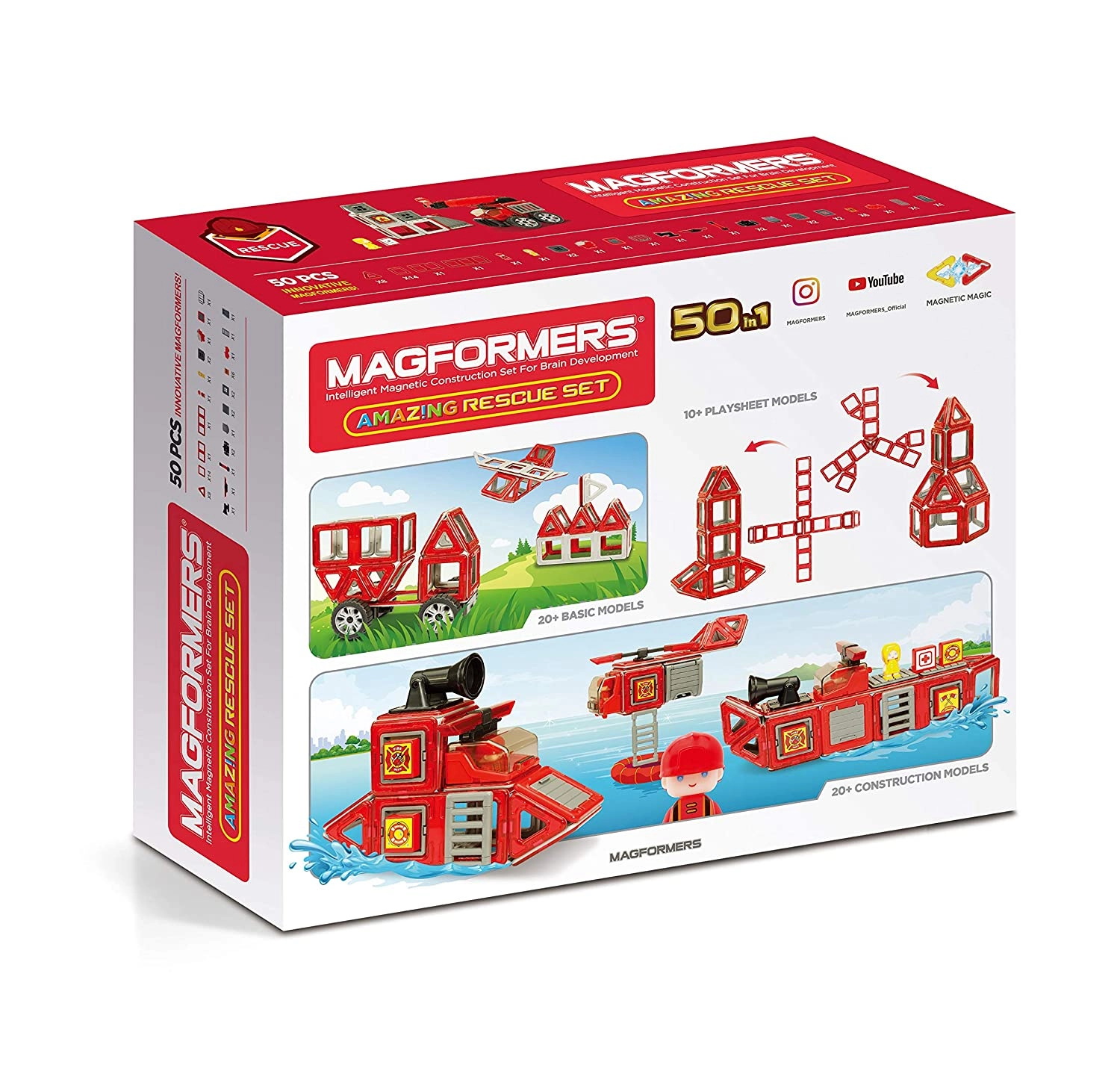 Magformers Klocki konstrukcyjne Zestaw ratunkowy 005-717003