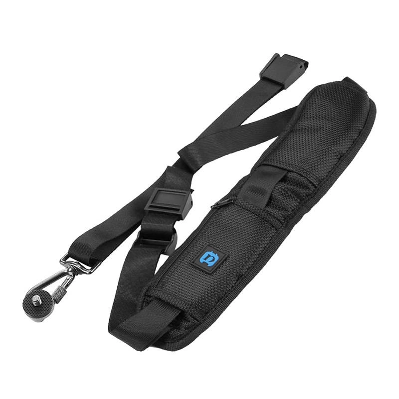 Shoulder camera strap with quick release