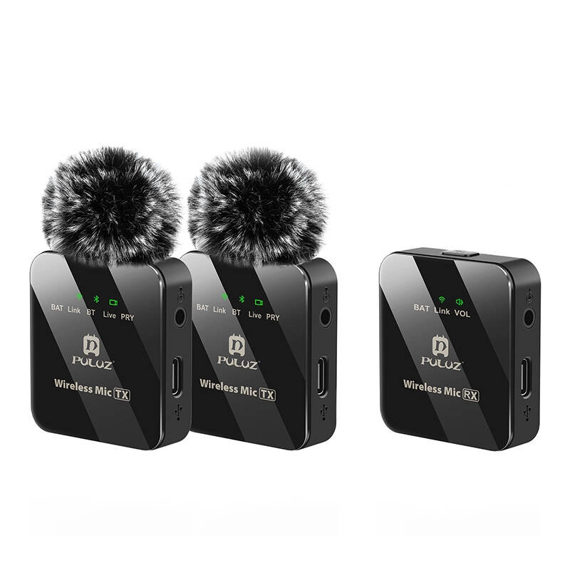 PU3154B Wireless Lavalier Microphone 2 TX