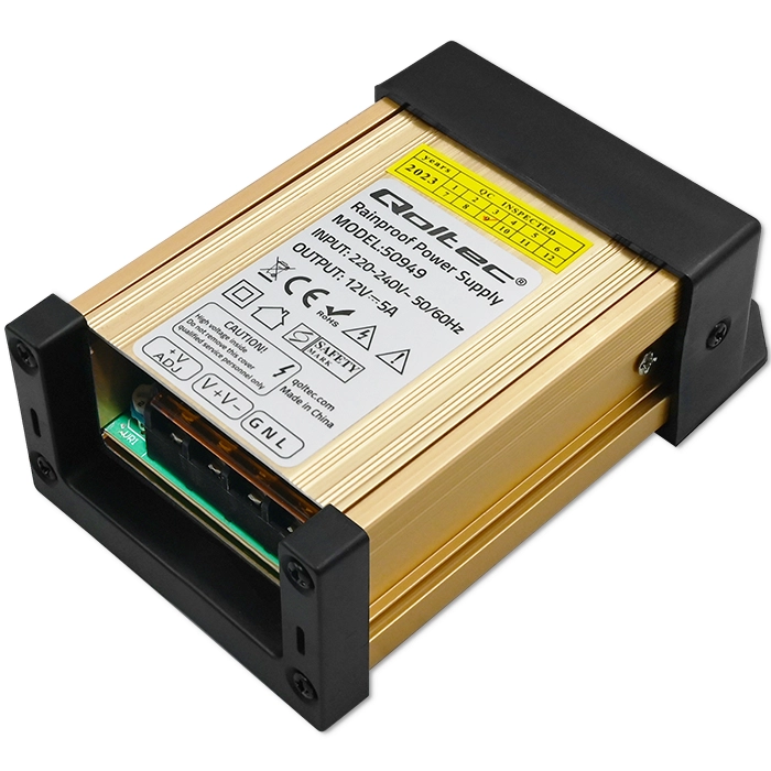 Qoltec impulsowy LED IP45 60W 12V