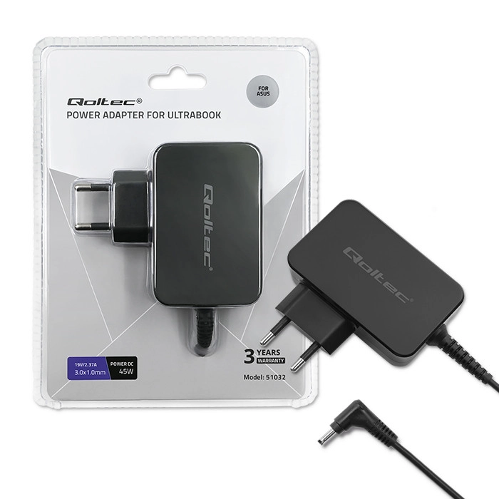 Qoltec 51032 power adapter/inverter Indoor 45
