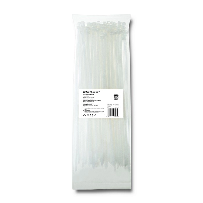 Qoltec organizer Clamp band White 100