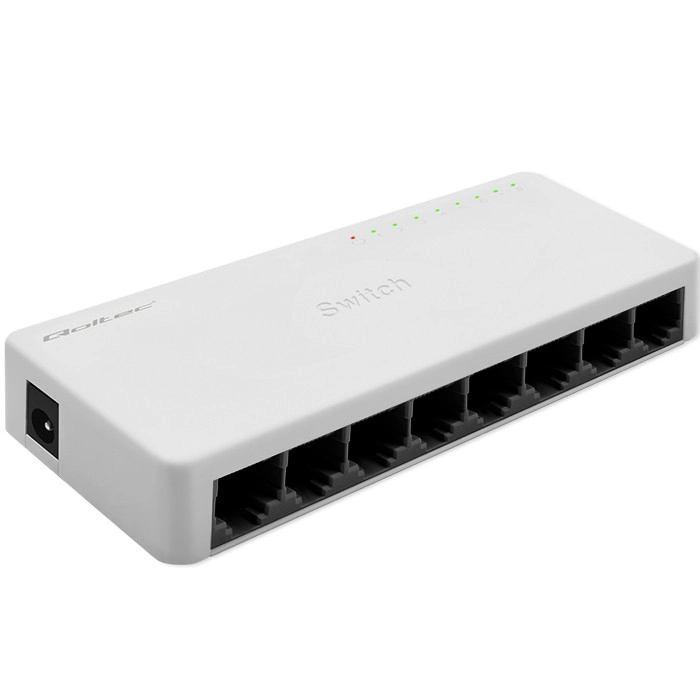 Qoltec SWITCH Przełącznik sieciowy 8 x