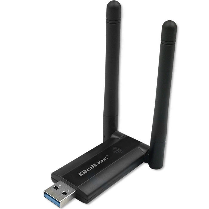 Qoltec Szybki bezprzewodowy Adapter USB DUAL