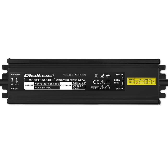 Qoltec LED switching power supply IP67