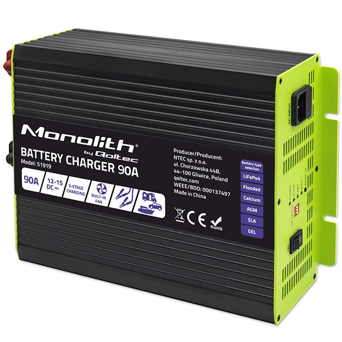 Qoltec Smart Professional Monolith Battery Charger