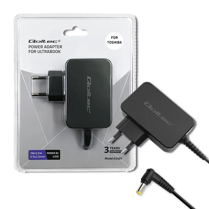 Zasilacz do ultrabooka Toshiba 45W 19V