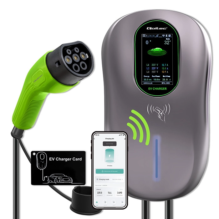 Qoltec EV charging station 2in1 Type2