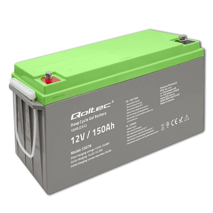 Qoltec Deep Cycle gel battery  12V