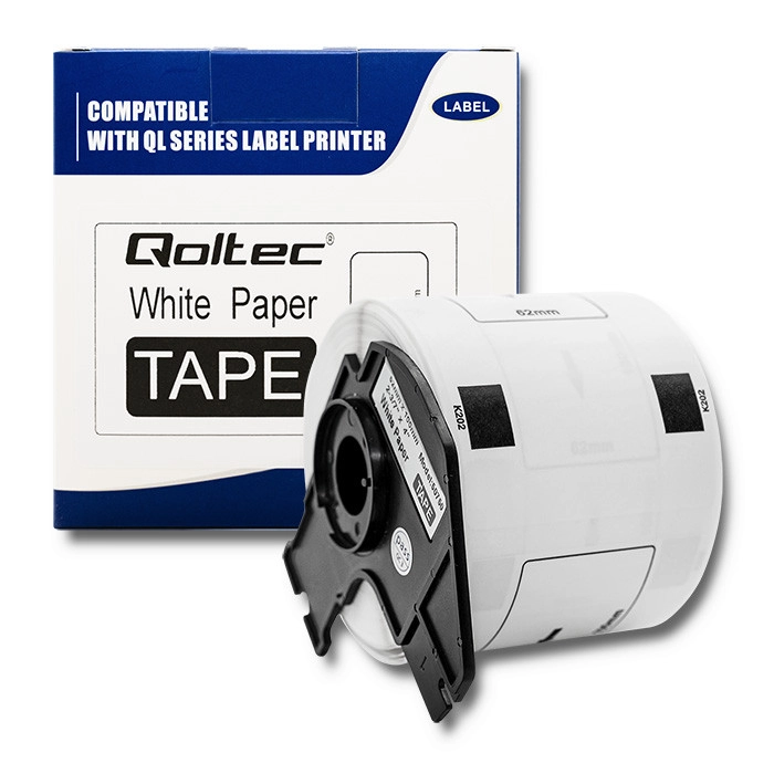 Qoltec tape for BROTHER DK-11202  62mm