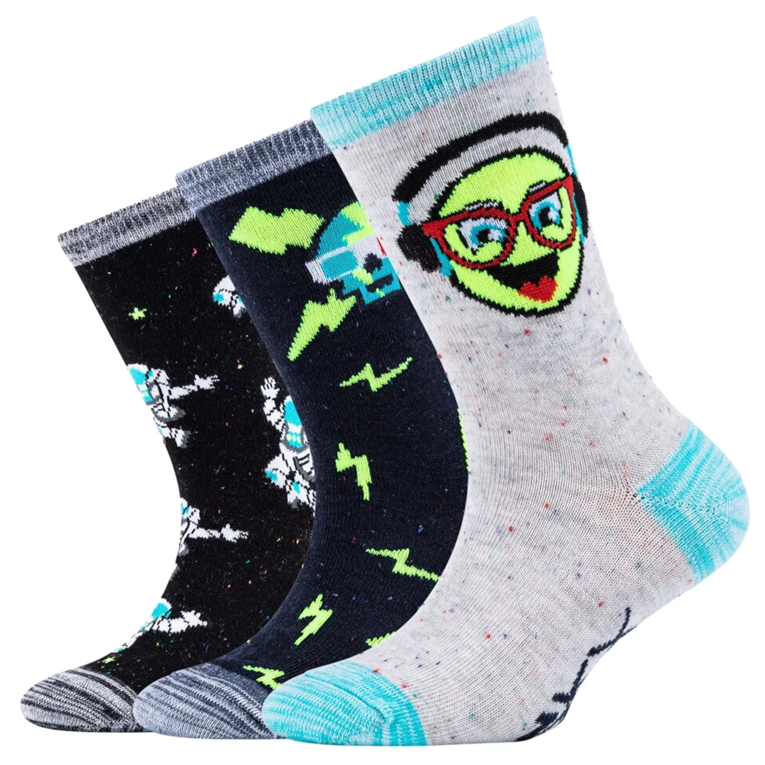 Skechers 3PPK Boys Casual Space and