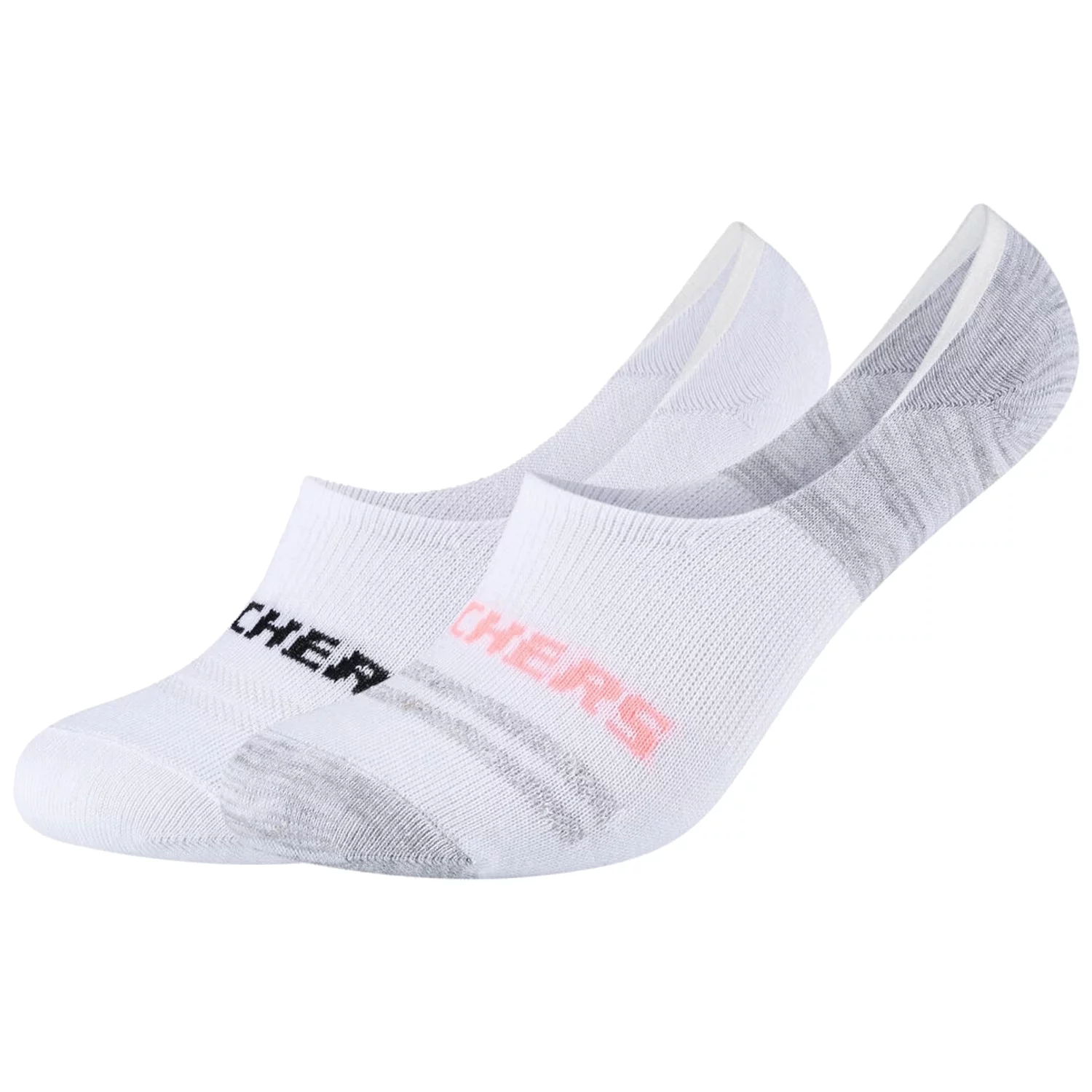 Skechers 2PPK Mesh Ventilation Footies Socks
