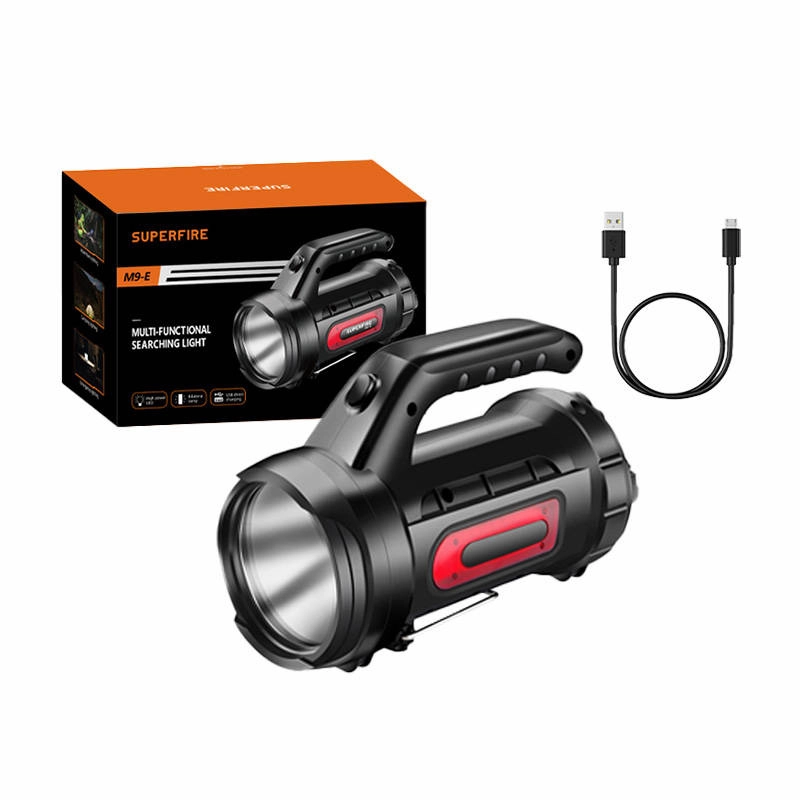 Superfire flashlight Supfire M9-E searchlight  USB