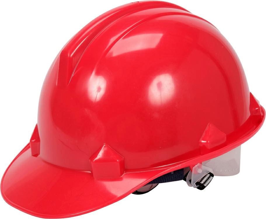 VOREL KASK OCHRONNY CZERWONY HDPE T74174
