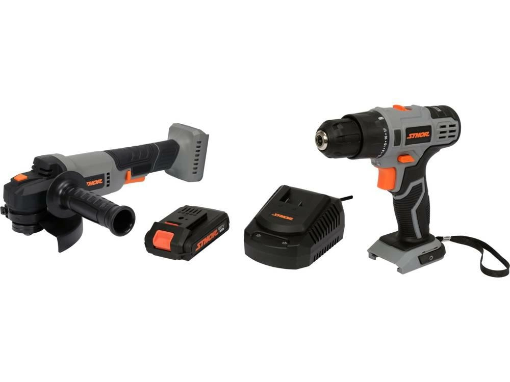 STHOR GRINDER 20V + SCREWDRIVER 20V