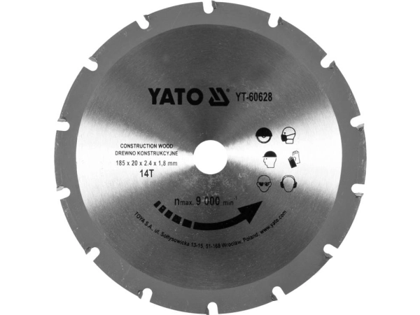 Yato wood cutting disc with nails