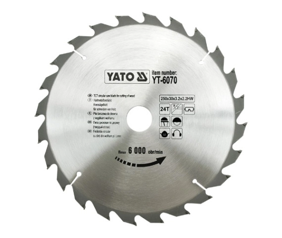 Yato Piła tarczowa do drewna 250x30mm