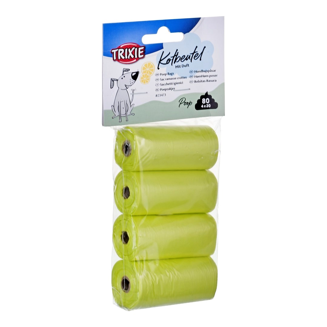Lemon scented excrement bags  M  20