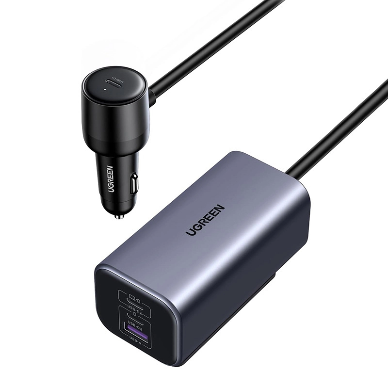 Automobilinis įkroviklis UGREEN 150W 4-Port GaN