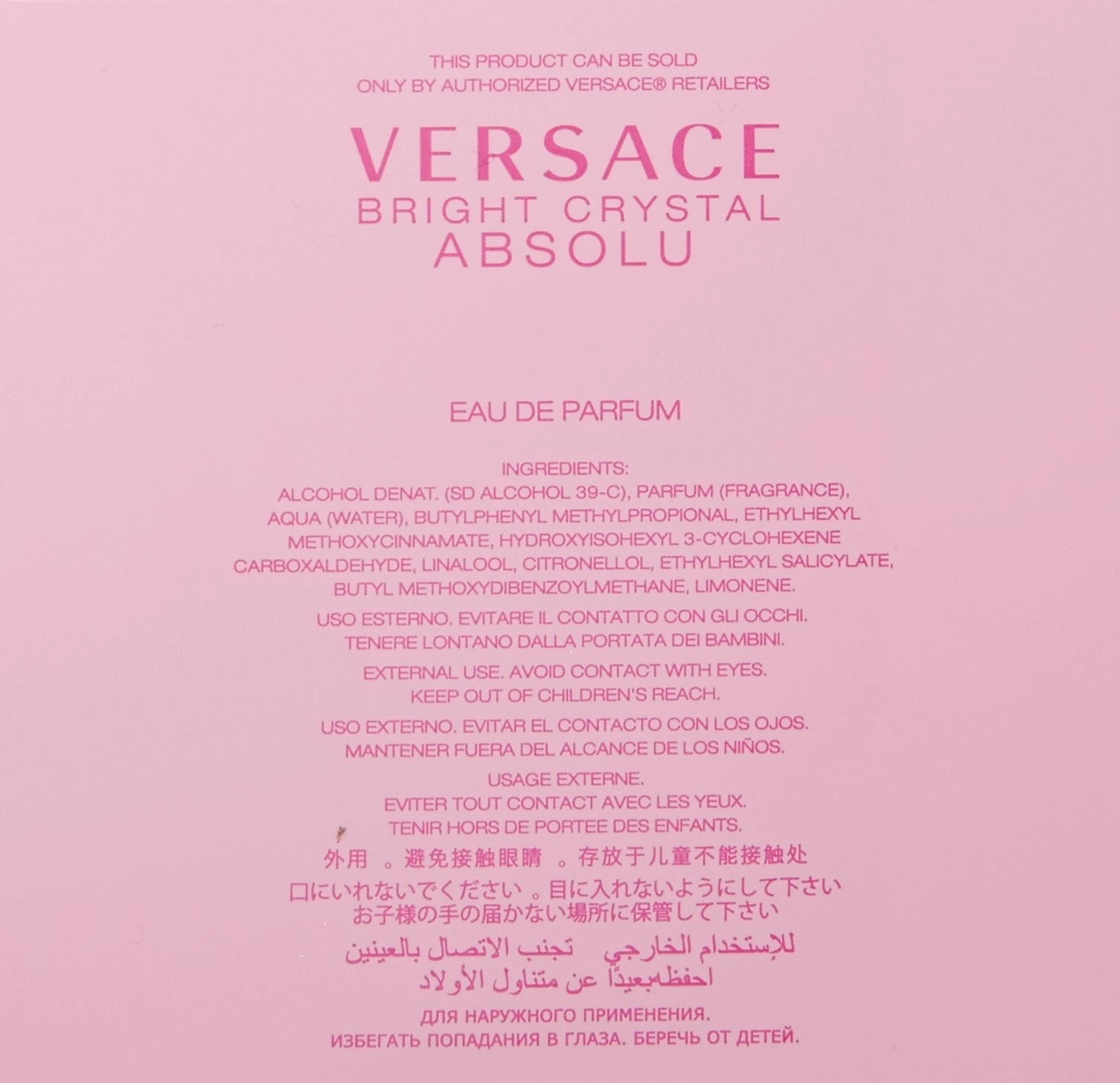 Versace Bright Crystal Absolu Perfume EDP