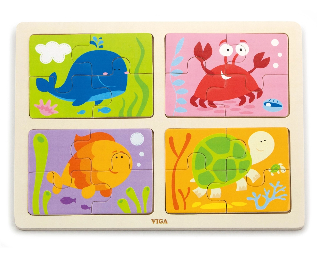 Viga Toys VIGA Wooden Puzzle Sea