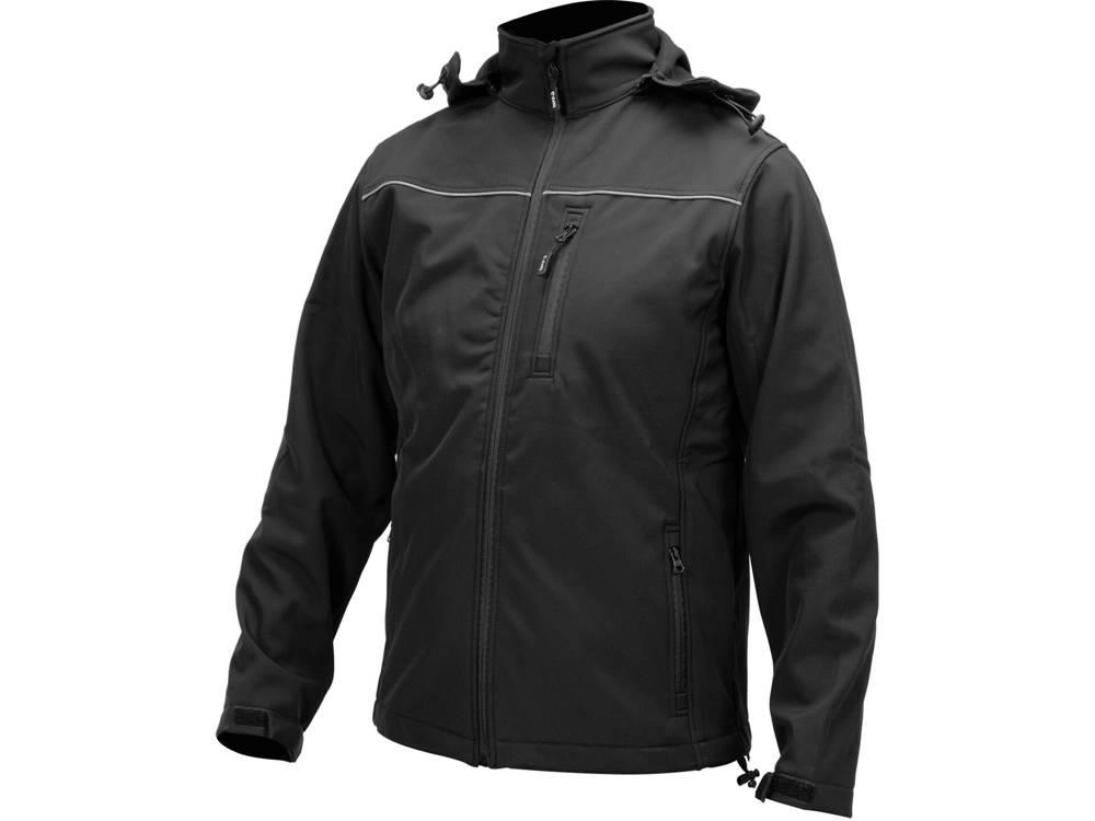 YATO SOFTSHELL JACKET WITH HOOD BLACK