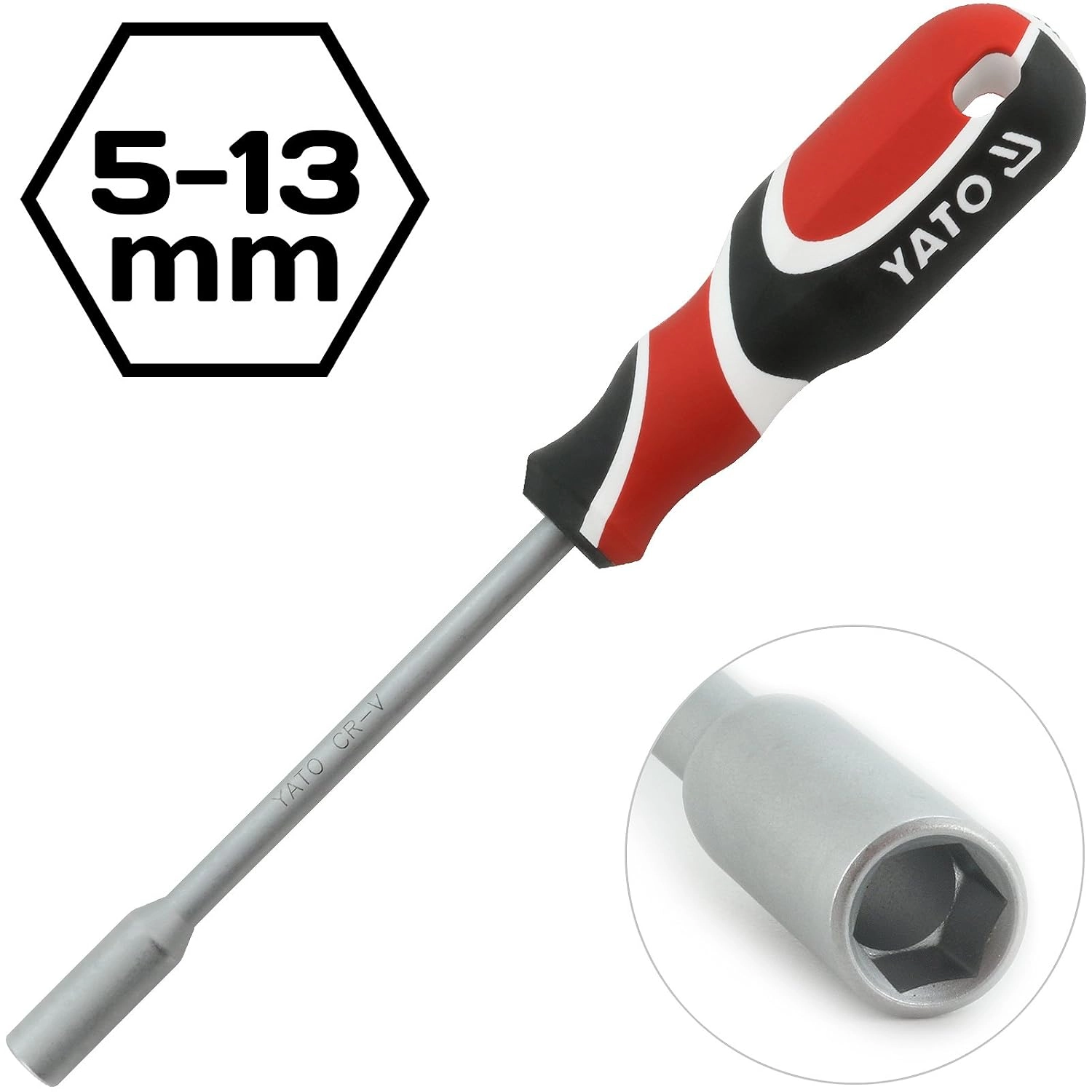 YATO SOCKET WRENCH WITH HANDLE 6x125mm