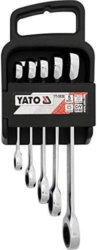 Ratchet box wrench set 5 pieces
