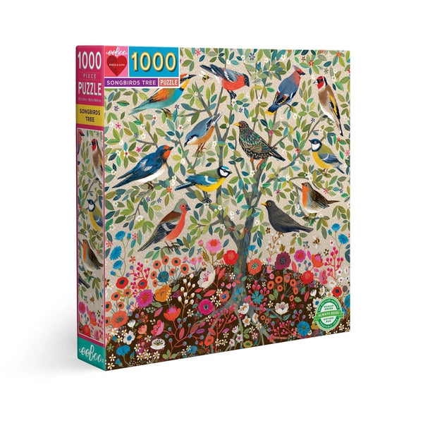 EeBoo Songbirds Tree Block puzzle 1000