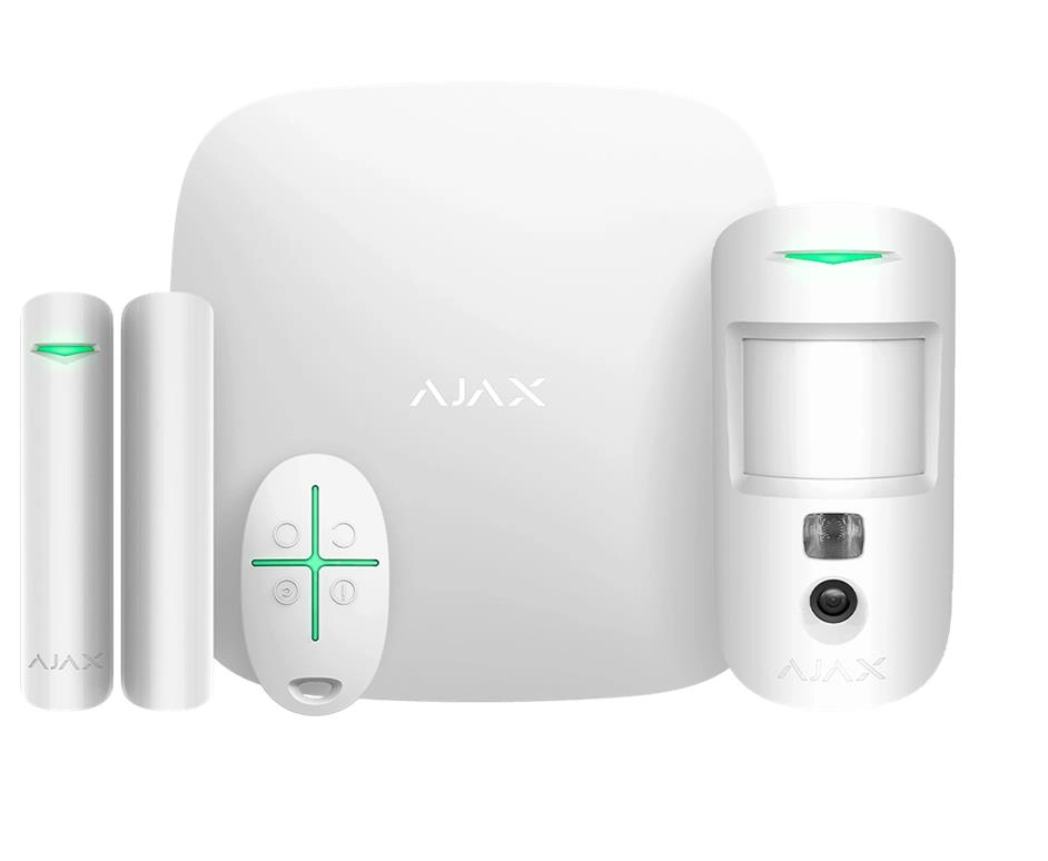 Ajax ALARM SECURITY STARTERKIT CAM/HDR WHITE