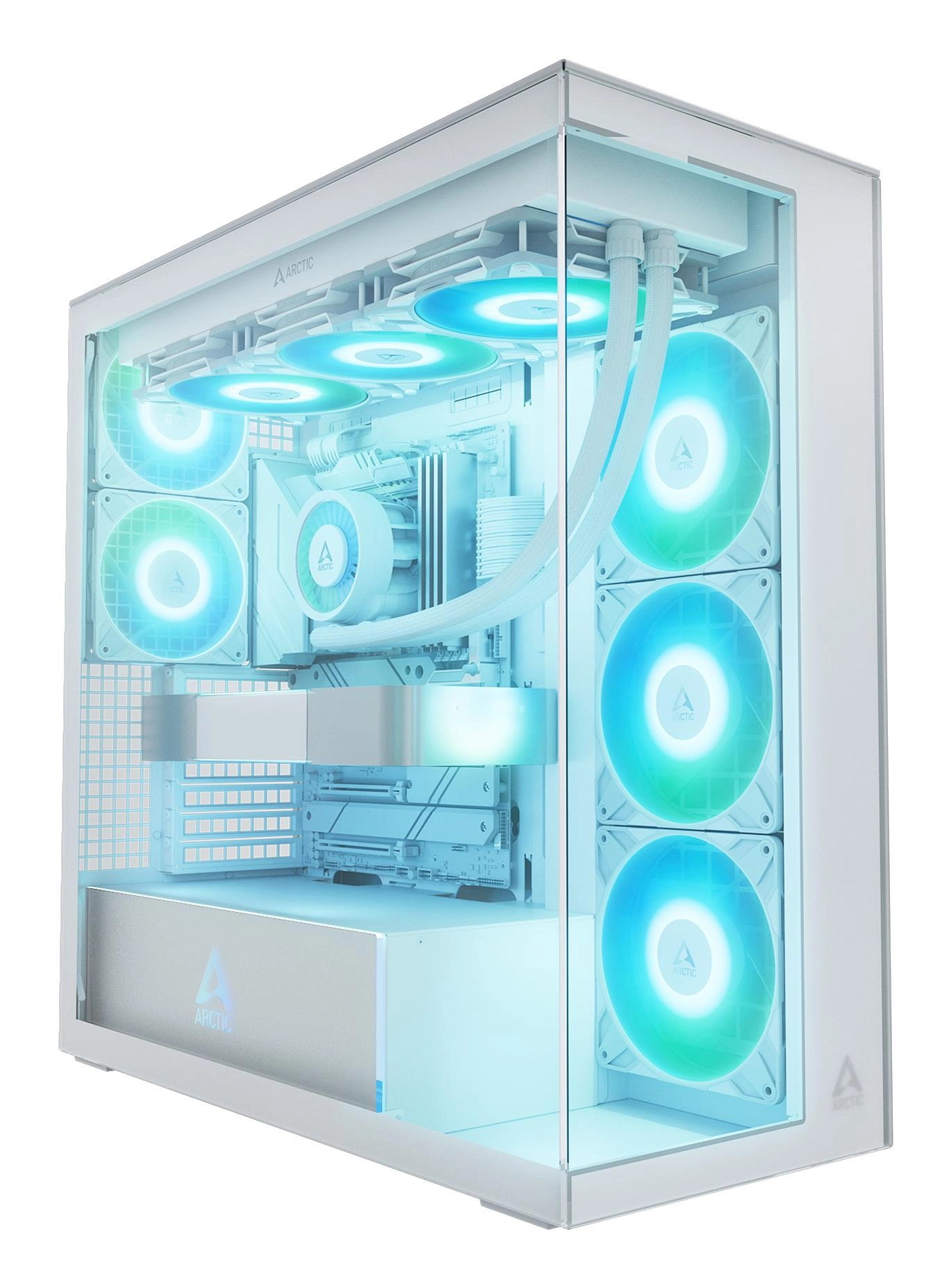 ARCTIC Xtender tower case white tempered