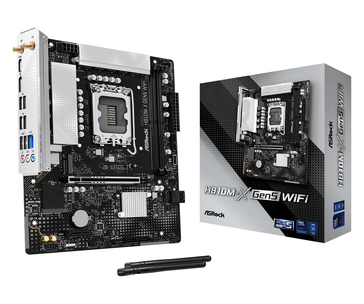 ASROCK H810M-X GEN5 DDR5 Intel S1851