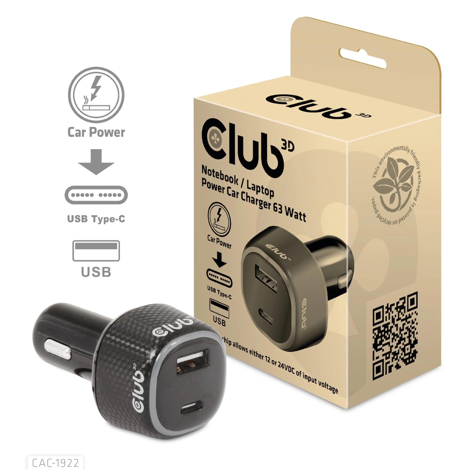 Club 3D Club3D USB car charger