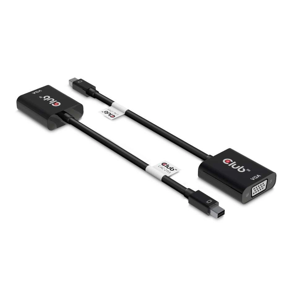 CLUB3D MiniDisplayPort™ to VGA Black Active