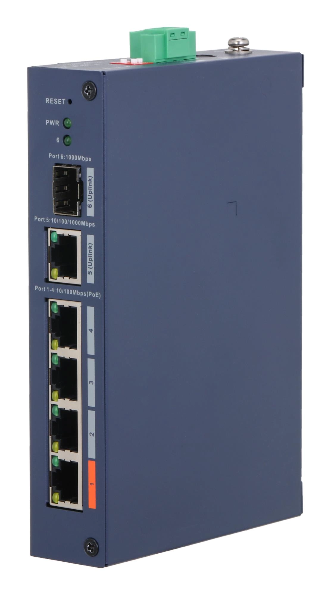 INDUSTRIAL POE SWITCH CHS4106-4ET-60 6-PORT  4
