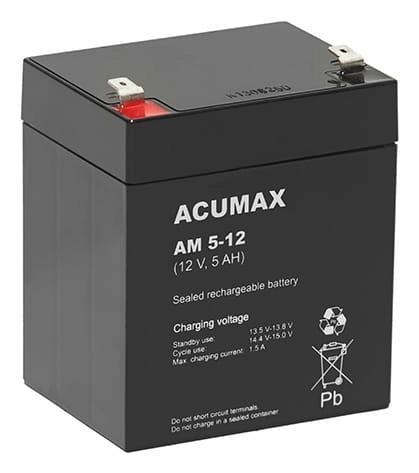 12V 5AH VRLA AM5-12T2 ACUMAX EMU