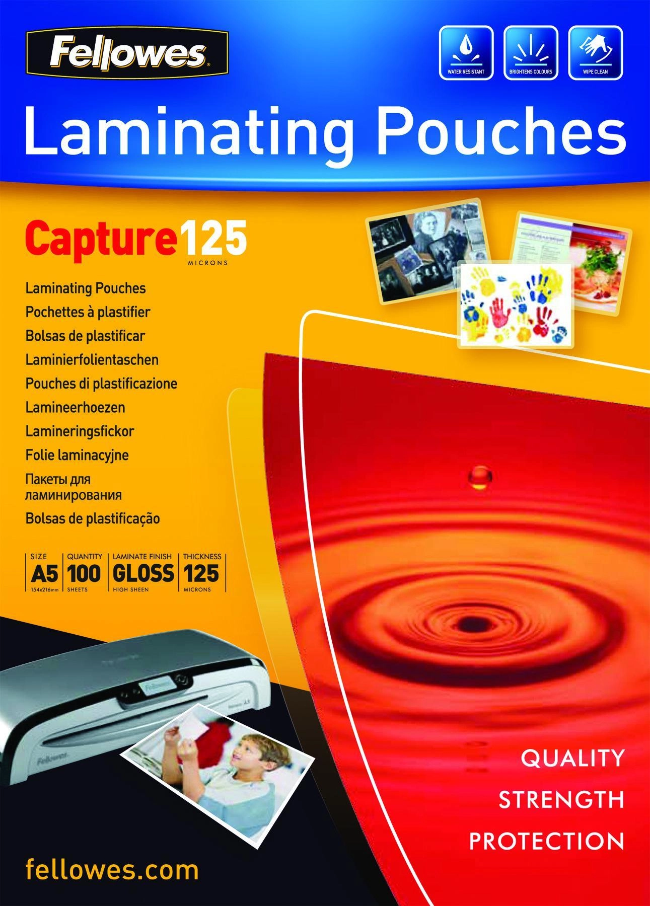 Laminēšanas plēves Fellowes ImageLast A5 125