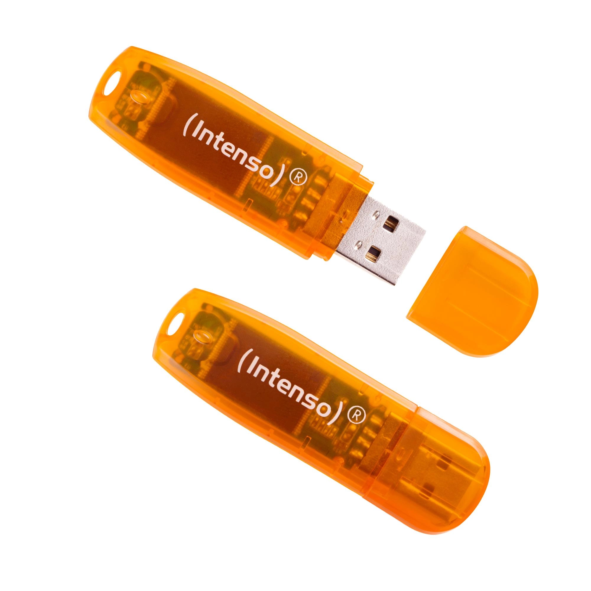 MEMORY DRIVE FLASH USB2 2X64GB/RAINBOW 3502492