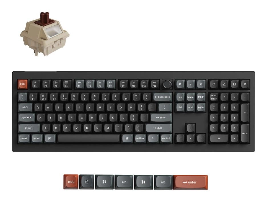 Belaidė klaviatūra V6 ULTRA/Juodas V6U-D3 KEYCHRON