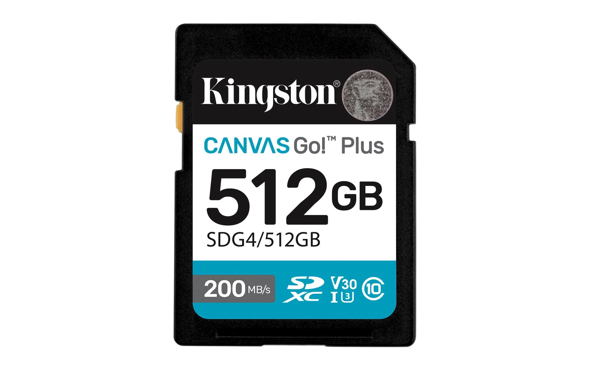 Kingston Canvas Go+ SDXC 512GB Cl10