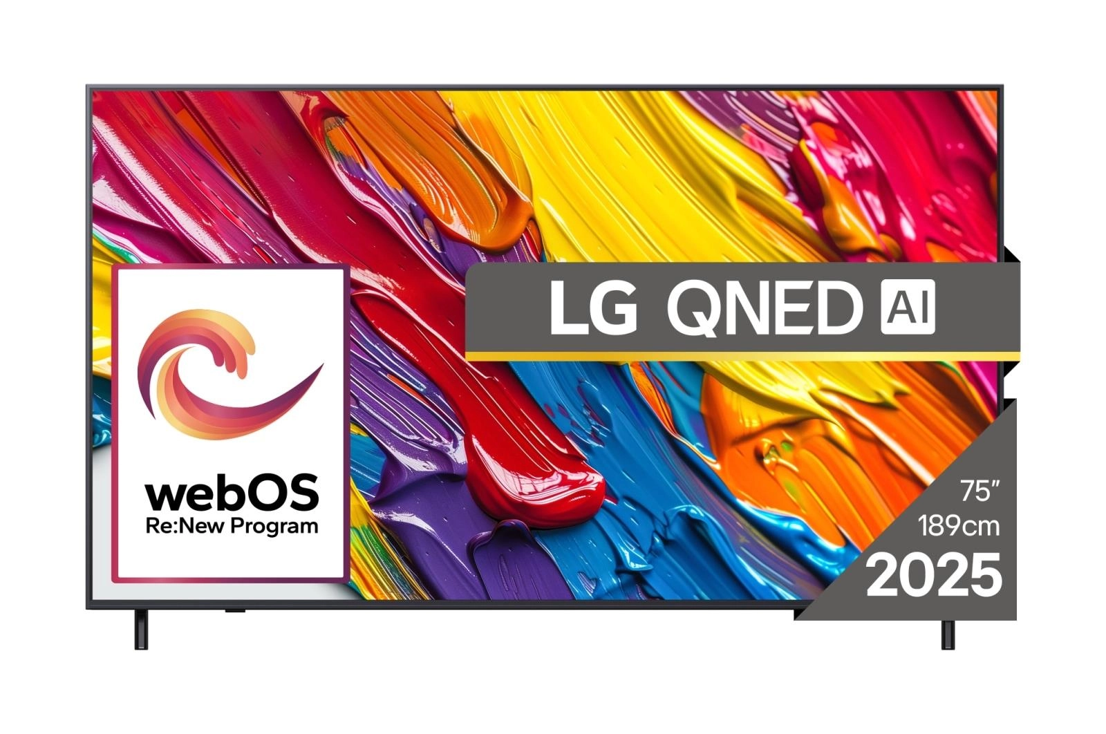 LG QNED82 AI, 75'''''''', 4K UHD, QNED, melns — televizors