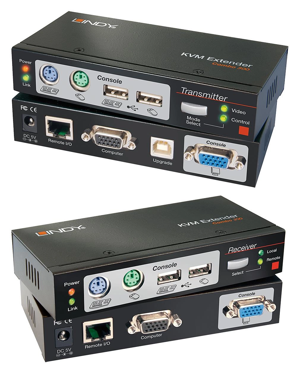 LINDY Cat5 KVM Extender Combo 300