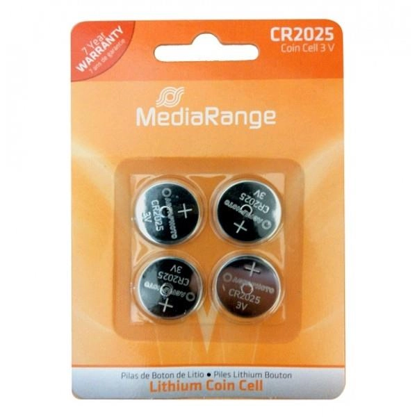 MediaRange Bateria Litowy CR2025 3V/4PCS MRBAT131
