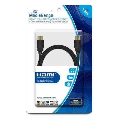 CABLE HDMI-HDMI 1.8M/MRCS156 MEDIARANGE MRCS156