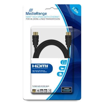 CABLE HDMI-HDMI 3M/MRCS157 MEDIARANGE MRCS157 4260459612629