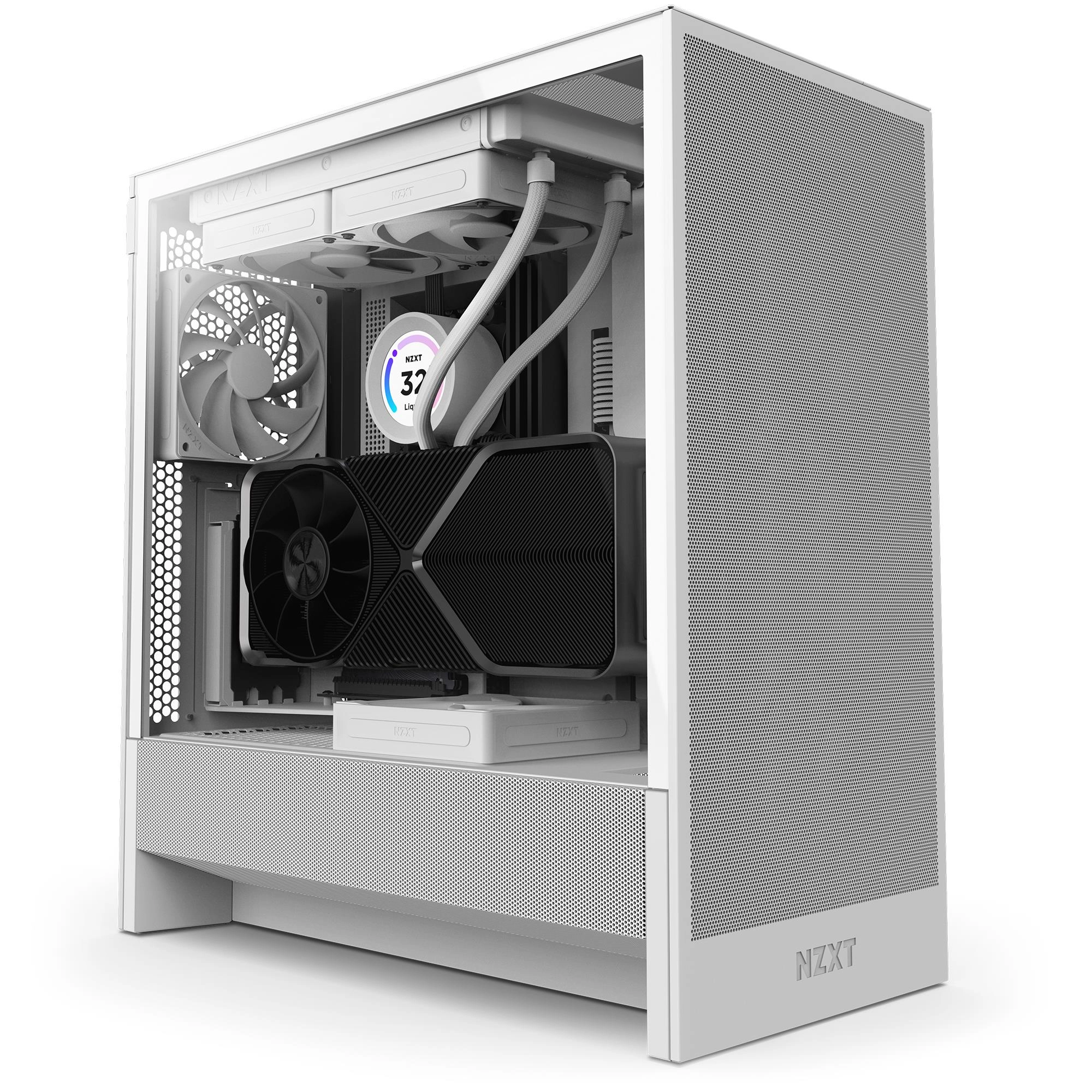 NZXT H5 FLOW ALL White Glasfenster